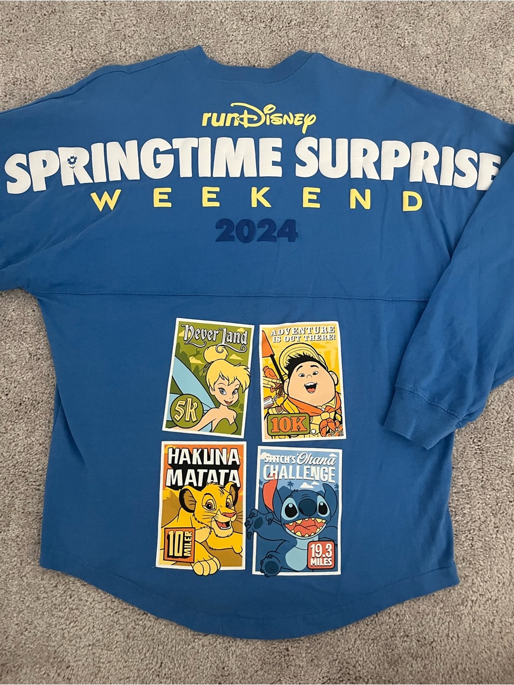 RunDisney Springtime Surprise Weekend 2024 Blue Spirit Jersey